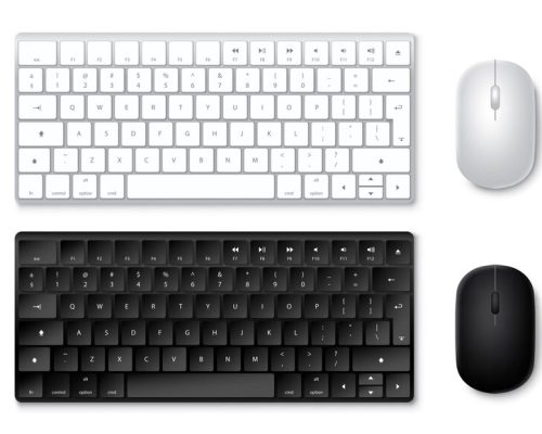 [fpdl.in]_keyboard-mouse-vector-set-3d-realistic-keyboards-mouse-black-white-colors_572288-1789_medium